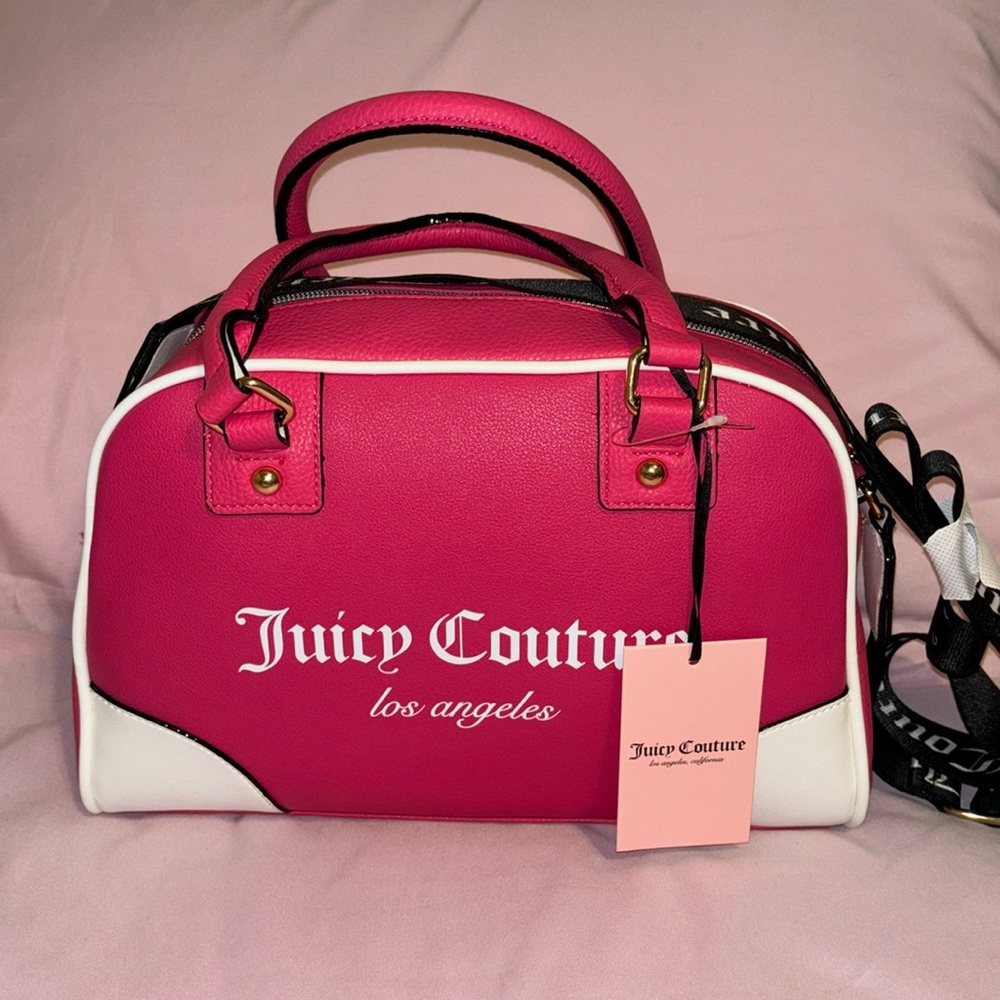 Juicy Couture Pink Flash Fashionista Sports Bowler Bag NWT